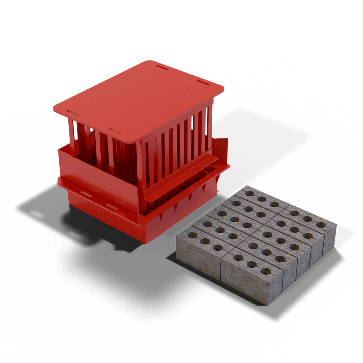 Maxi Brick Cavity Jumbo MK2 Mould MK2 Mould